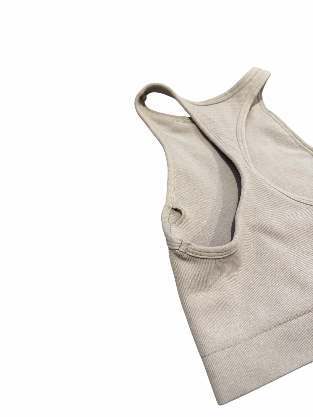 NUX Beige Racerback Sports Bra - Picture 6 of 6